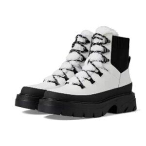 Marc Fisher LTD. Women's Izuma Cold Weather Hiker White Black Boots -